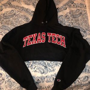 Texas tech champion cropped sweatshirt